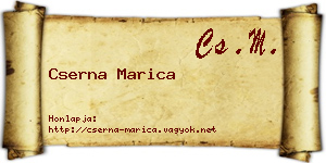 Cserna Marica névjegykártya
